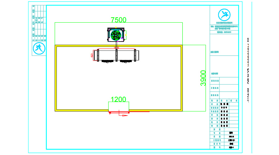 甘谷保鮮冷庫設(shè)計(jì)平面圖
