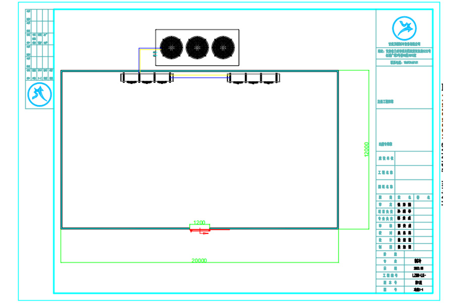 甘肅張掖山丹2000平米預(yù)冷庫設(shè)計平面圖