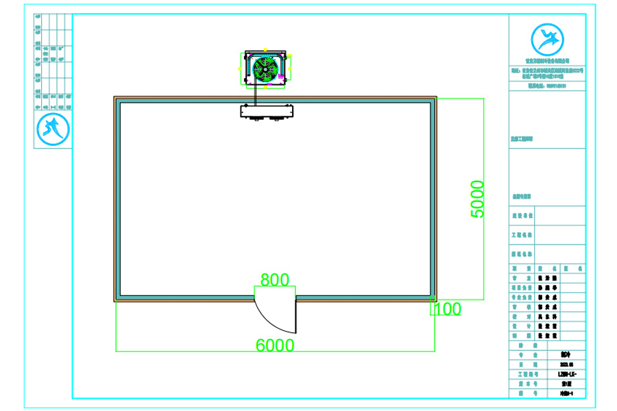 甘肅武威30平米冷凍庫(kù)設(shè)計(jì)平面圖